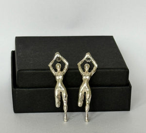 Pin up ladies stud earrings