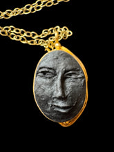 Load image into Gallery viewer, Clay spirit face pendant
