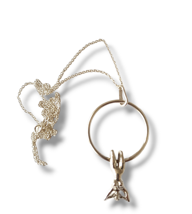 Acrobat on hoop pendant