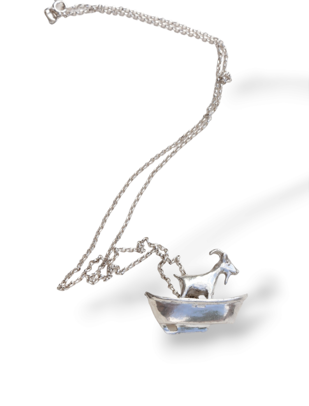 Goat in a boat