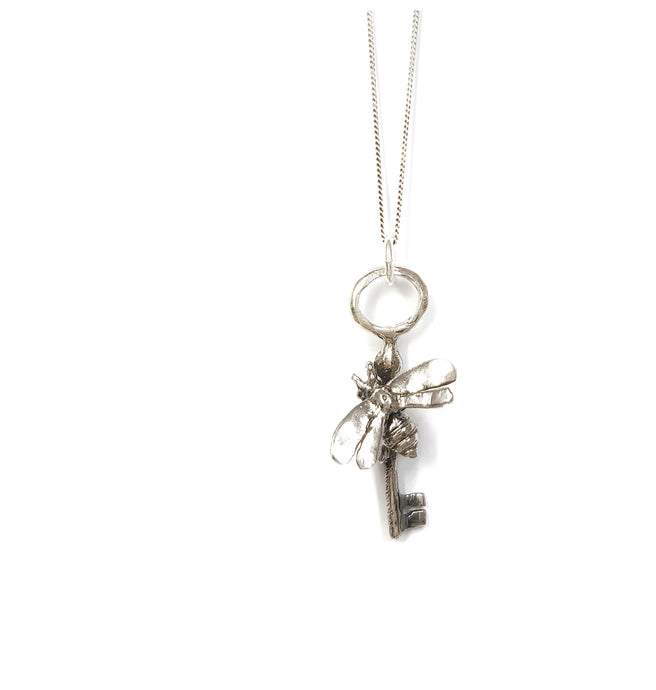 Bee with a key pendant