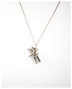 Cat in a hat pendant