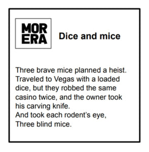 Dice and mice pendant