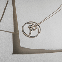 Load image into Gallery viewer, Ballerina on hoop pendant