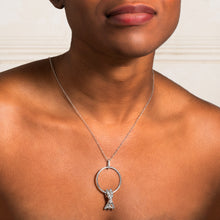 Load image into Gallery viewer, Acrobat on hoop pendant