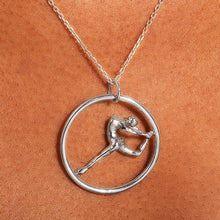 Load image into Gallery viewer, Ballerina on hoop pendant