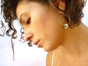 Woman on a hoop
