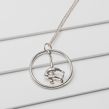 Load image into Gallery viewer, Ballerina on hoop pendant